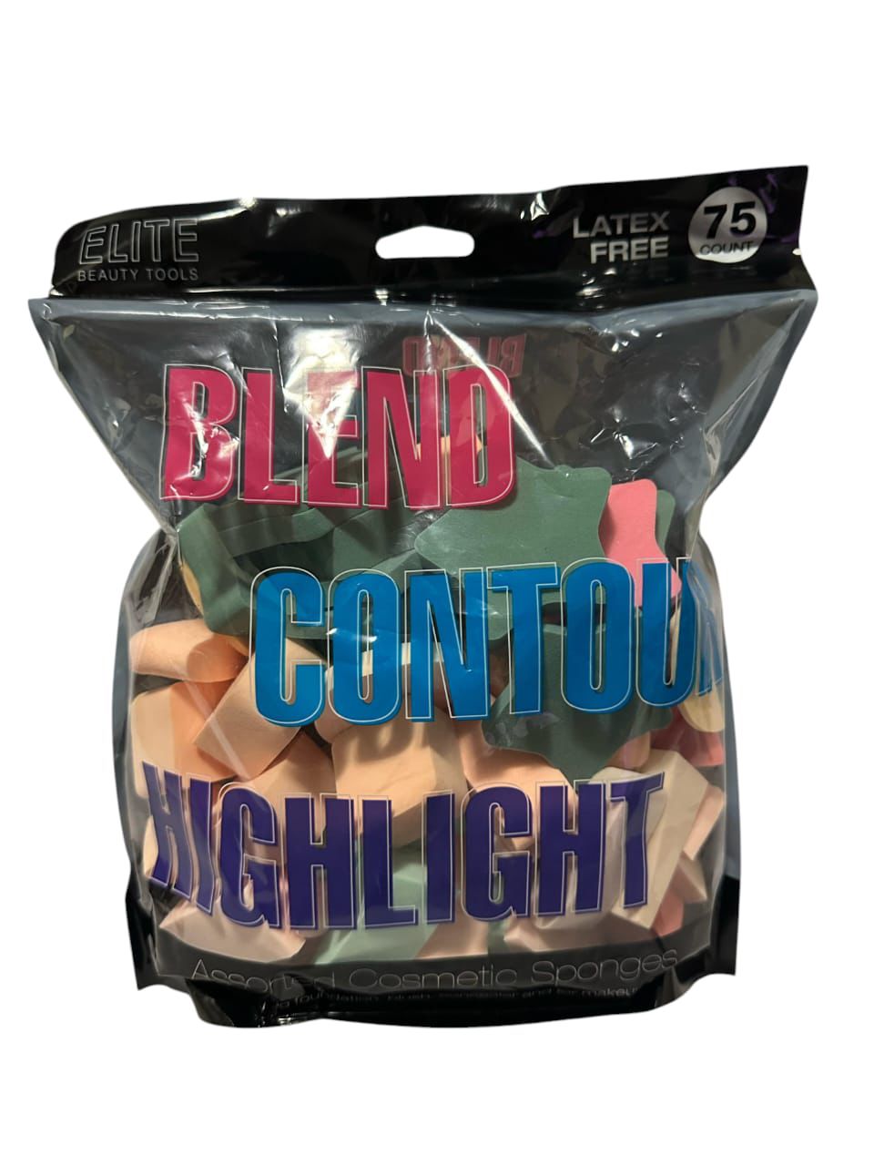 Set de 75 Esponjas Cosméticas – Blend, Contour & Highlight (Latex Free)