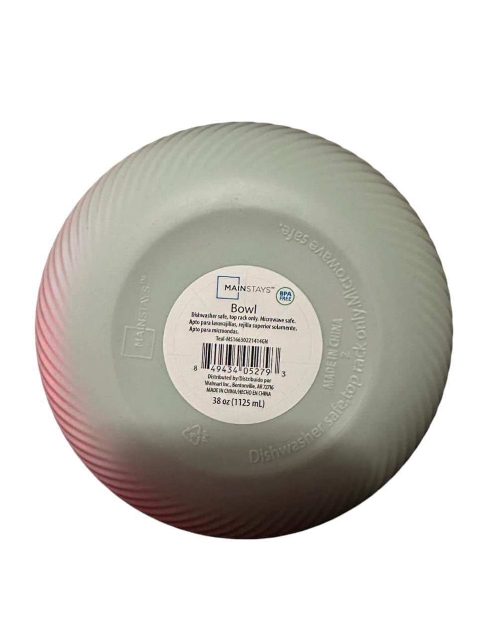 Tazones de Plástico Mainstays – Juego de 4 unidades (1125 ml)