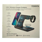 Cargador Inalámbrico 3 en 1 YOXINTA – Para Celular, AirPods y Apple Watch