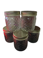 Set de 5 Envases de Vidrio con Tapa Metálica – Diseño Texturizado